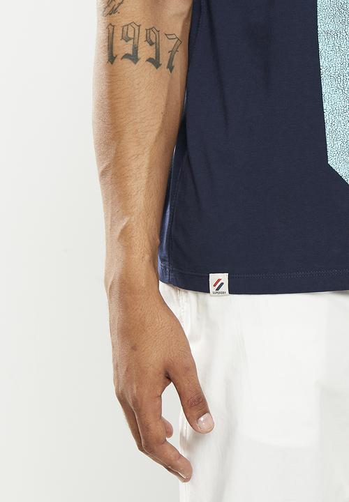Superdry. - Code classic osaka tee - rich navy