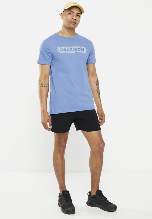 Salomon - Cracker short sleeve T-shirt - mid-blue