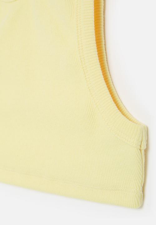 Rebel Republic - Ribbed tank - yellow