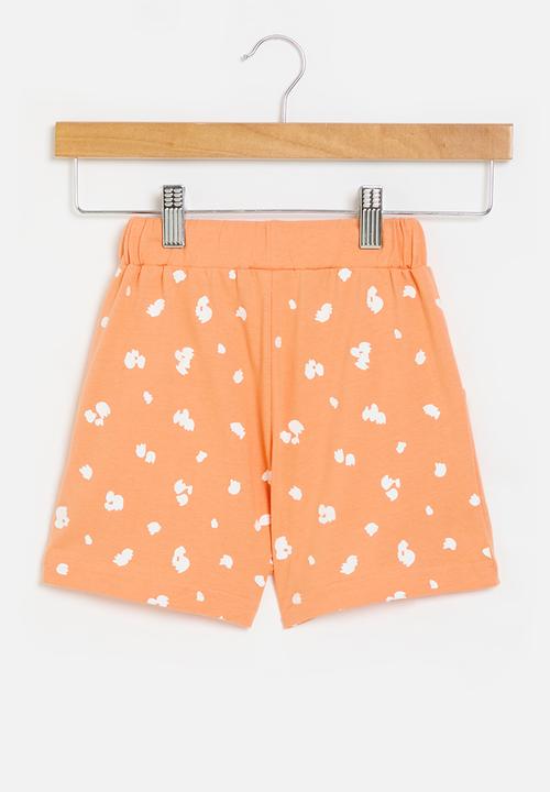 Pop Candy - Printed  shorts - orange multi