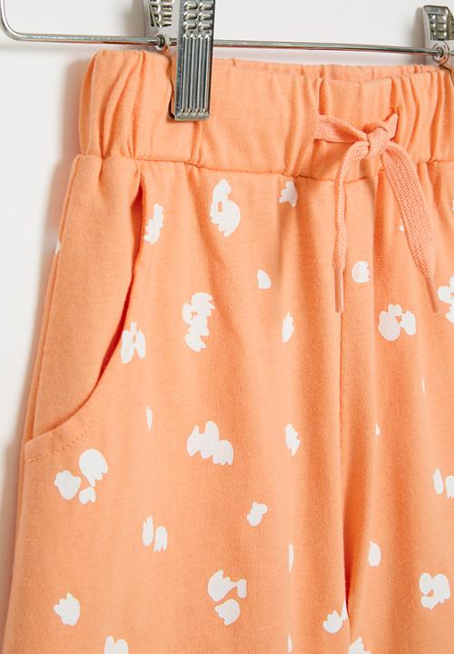 Pop Candy - Printed  shorts - orange multi
