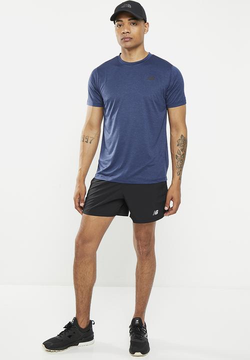 New Balance  - Tenacity short sleeve - navy heather