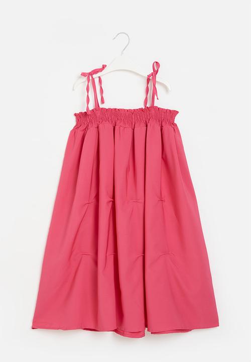 Pop Candy - Girls tie strap dress - pink