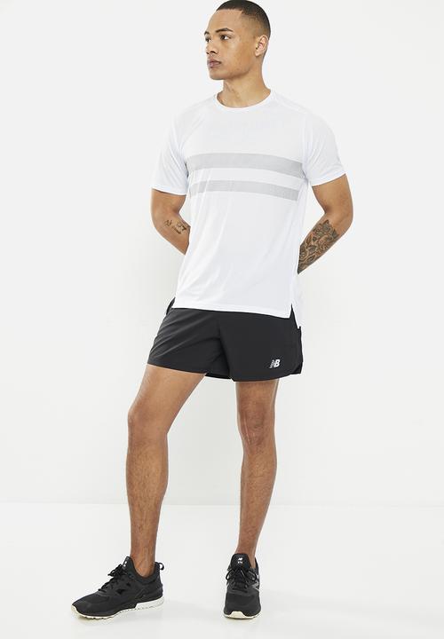 New Balance  - Graphic Accelerate short sleeve T-shirt - ice blue 