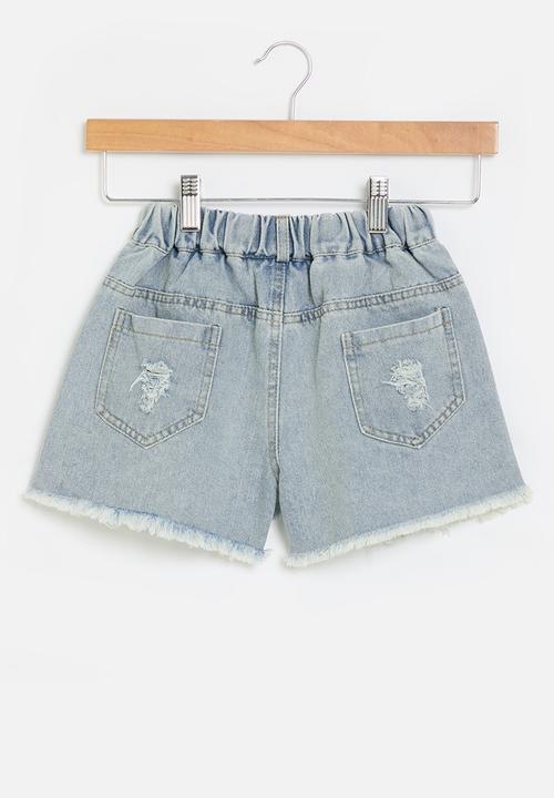 Pop Candy - Girls denim shorts - blue