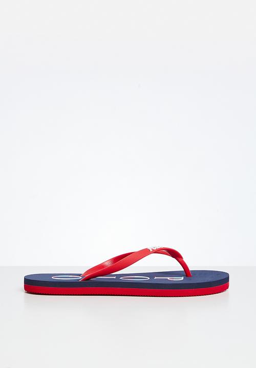 POLO - Boys flip flops - red & blue