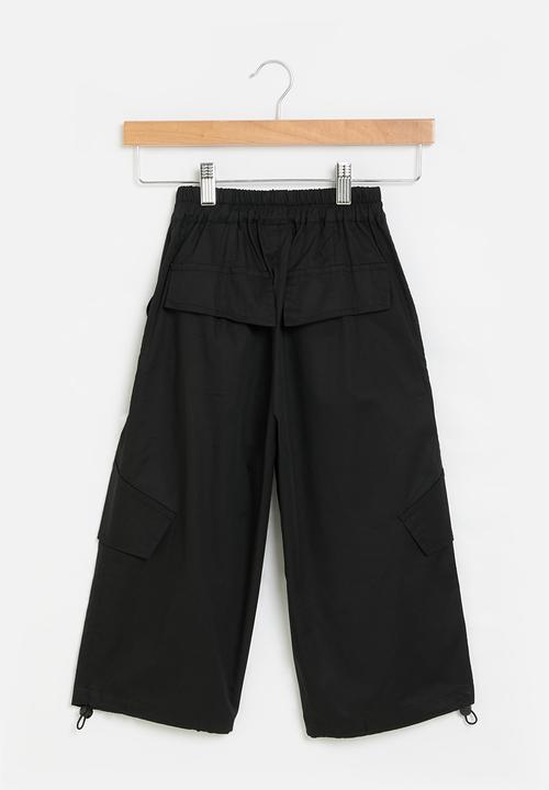 Pop Candy - Drawstring cuff pants - black