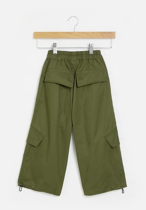 Pop Candy - Drawstring cuff pants - green