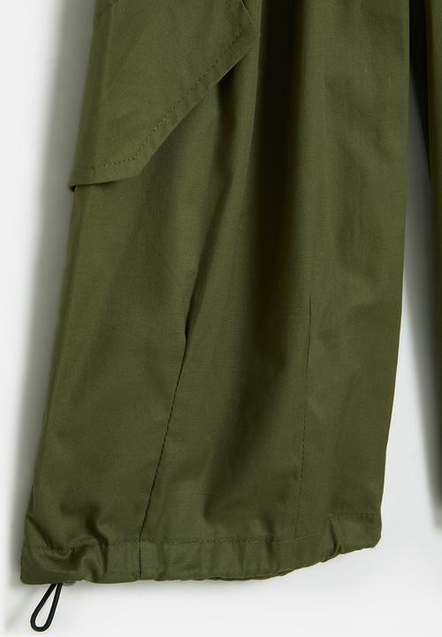 Pop Candy - Drawstring cuff pants - green