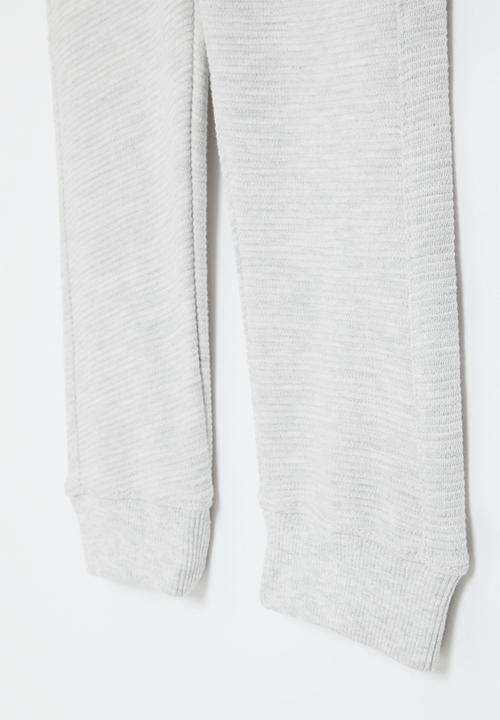 MINOTI - Ottoman fleece jogger - oat marle