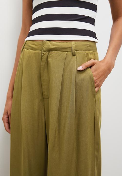 Superbalist - Fluid wide leg - green