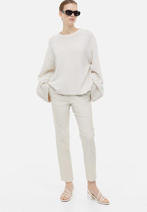 H&M - Tailored trousers - light greige