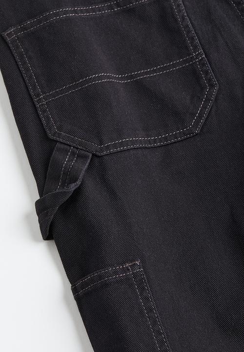 H&M - Twill cargo trousers - black