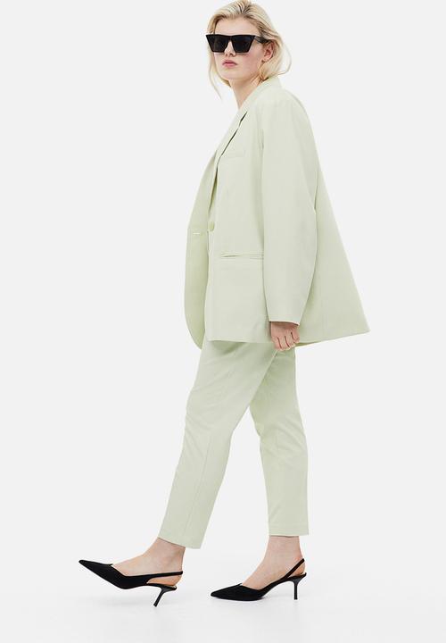 H&M - Cigarette trousers - light green