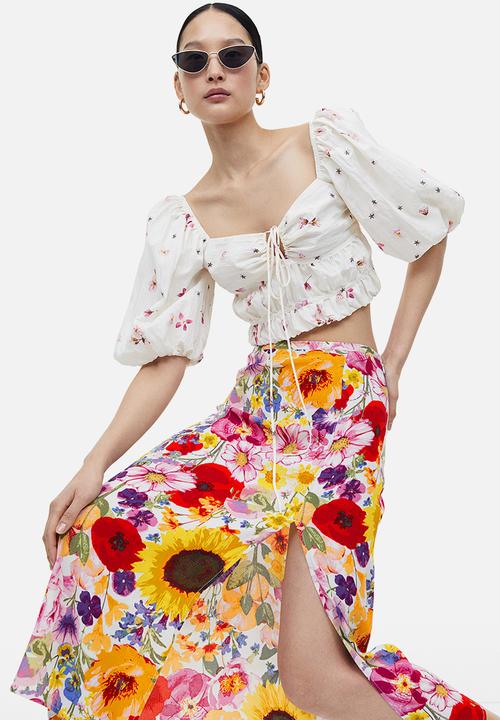 H&M - Crêpe skirt - multi