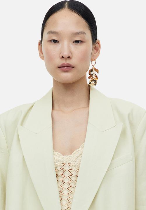H&M - Crochet-look vest top - cream 