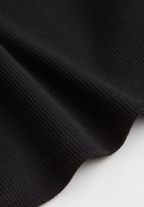 H&M - Cropped vest top - black