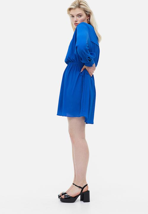 H&M - Drawstring-detail dress - bright blue 