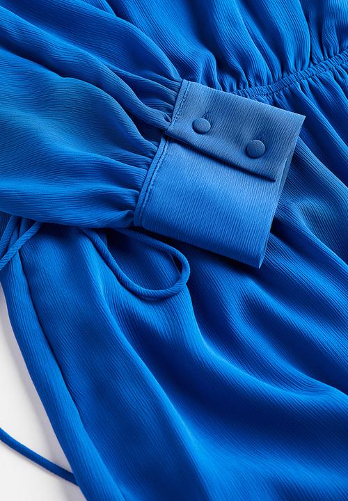H&M - Drawstring-detail dress - bright blue 