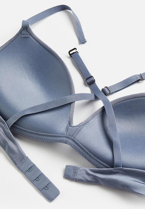 H&M - Micro push-up bra - pigeon blue 