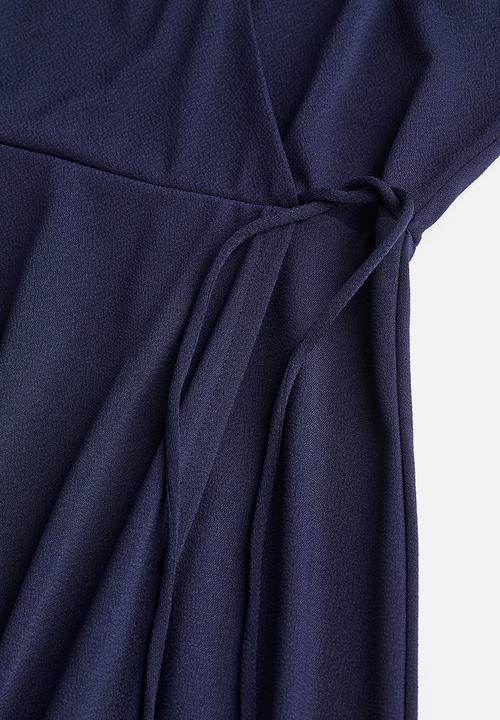 H&M - Jersey wrap dress - dark blue