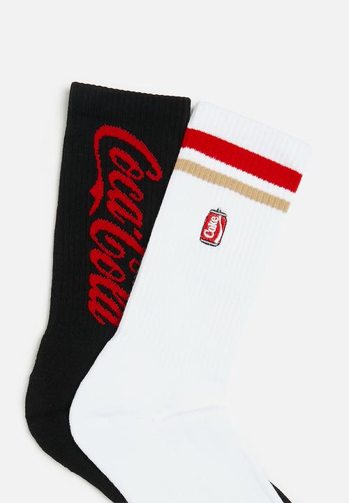 Foot-ies - Coke can sneaker 2 pack - white & black 