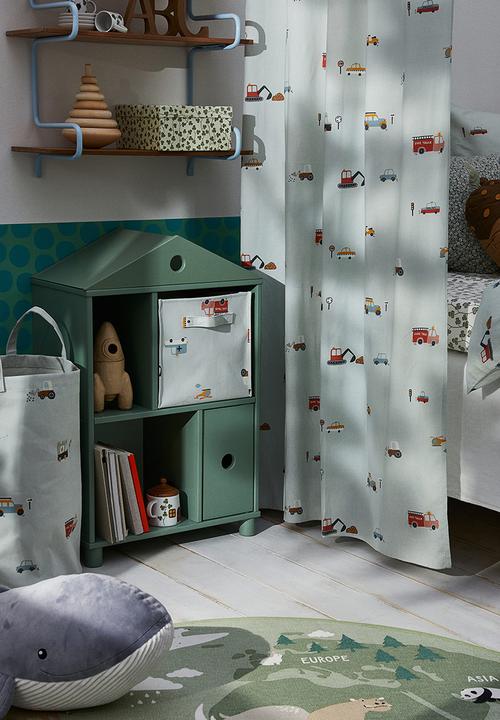 H&M - Printed storage basket - green,multi