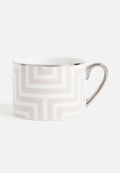 Porcelain cup - grey,multi