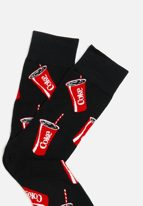 Foot-ies - Coke summer cup - black 