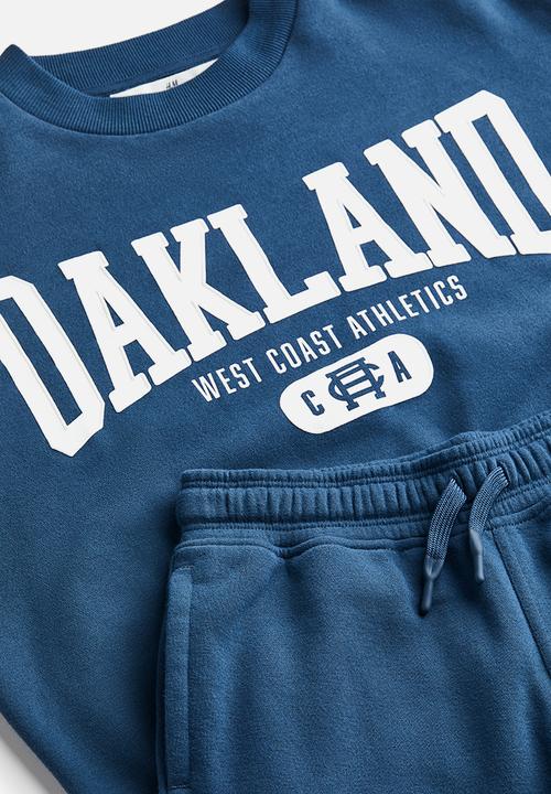 H&M - 2-piece sweatshirt set - dark blue/oakland 
