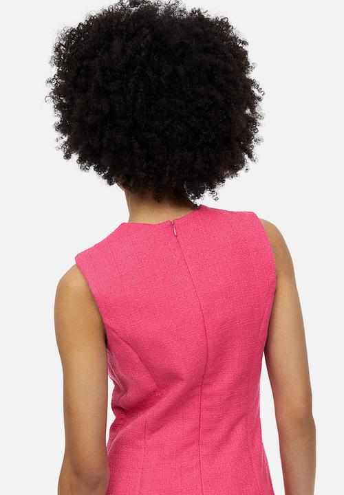 H&M - Sleeveless bouclé dress - pink