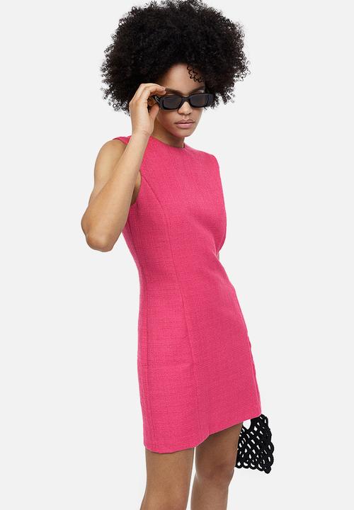 H&M - Sleeveless bouclé dress - pink