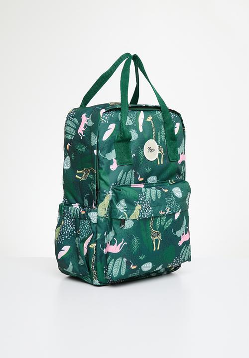 Ree Collective - All-rounder backpack (mom bag) jungle - green