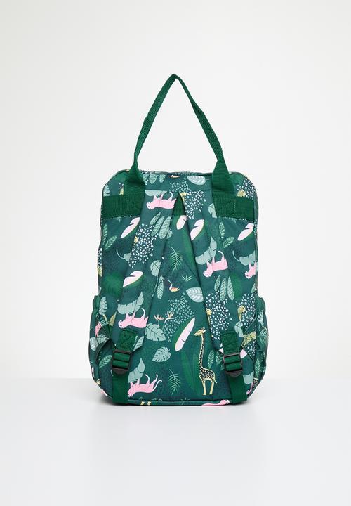 Ree Collective - All-rounder backpack (mom bag) jungle - green