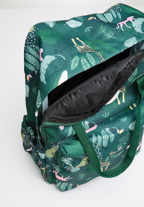 Ree Collective - All-rounder backpack (mom bag) jungle - green