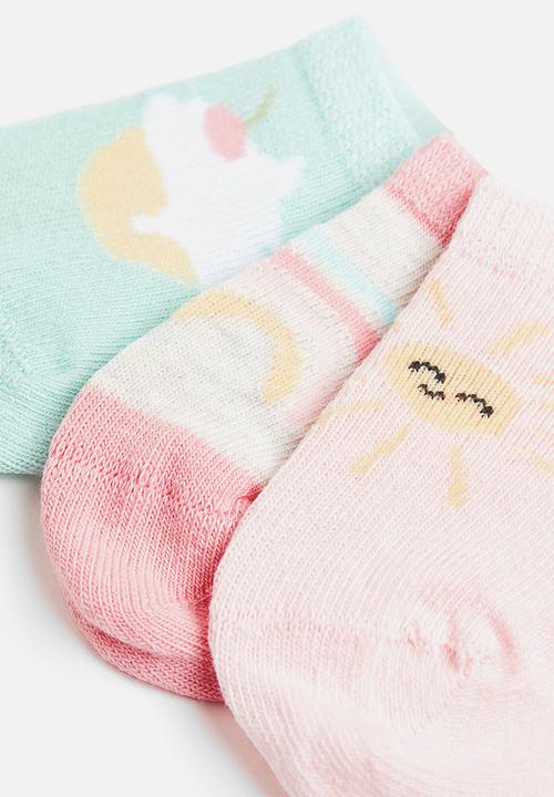 H&M - 5-pack shaftless socks - multi