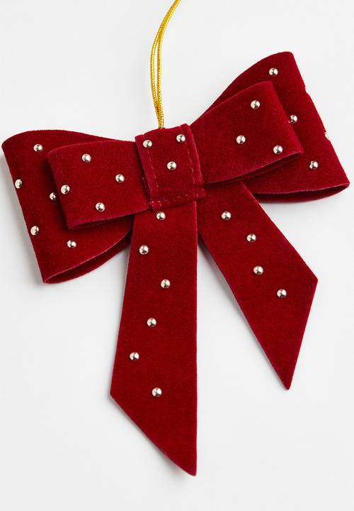 H&M - 2-Pack christmas decorations - dark red 