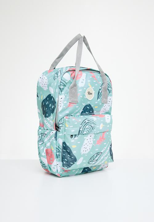 Ree Collective - All-rounder backpack (mom bag) squiggle - mint