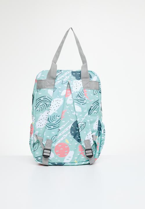 Ree Collective - All-rounder backpack (mom bag) squiggle - mint