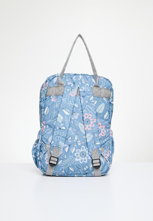 Ree Collective - All-rounder backpack (mom bag) floral - blue