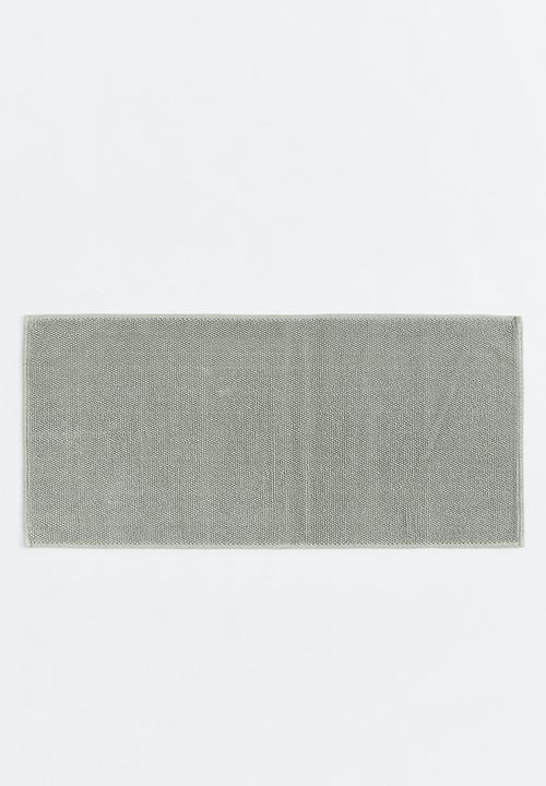 Cotton bath mat - light khaki green