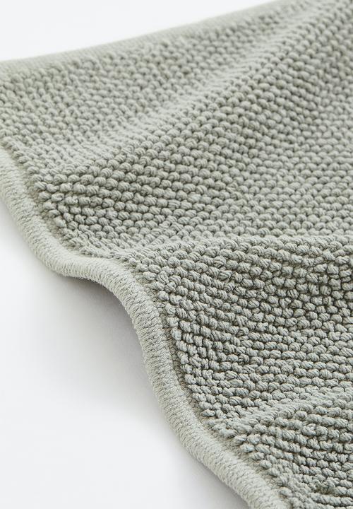 H&M - Cotton bath mat - light khaki green