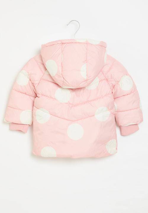 MINOTI - Puffa coat with ao spots - pink