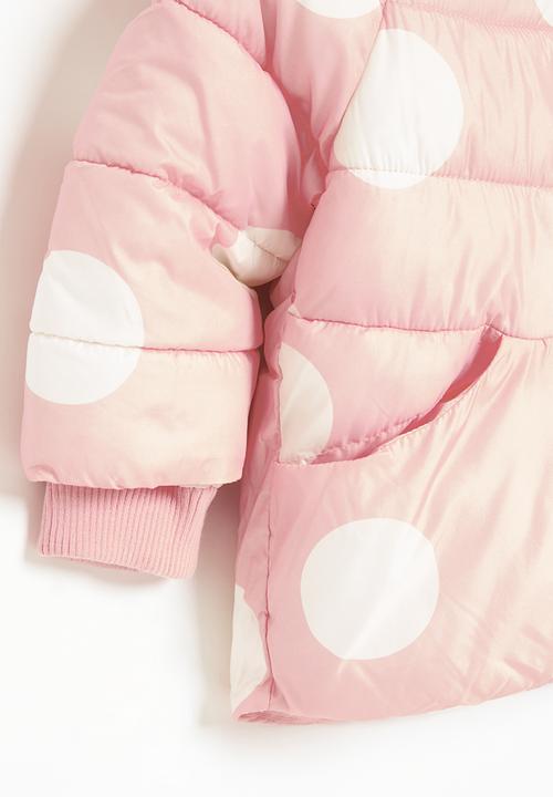 MINOTI - Puffa coat with ao spots - pink