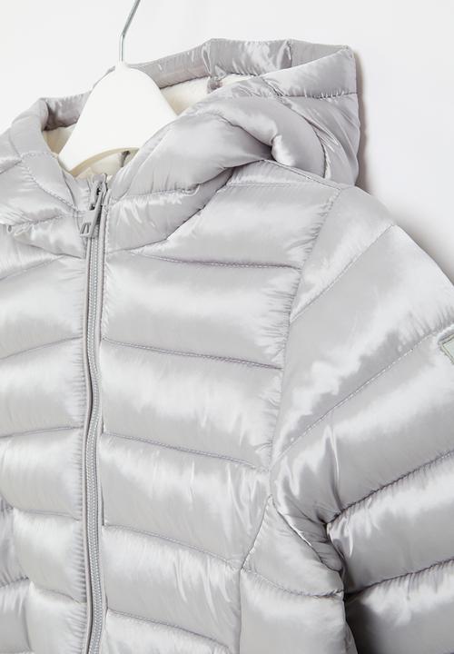 MINOTI - Girls basic puffa coat - silver