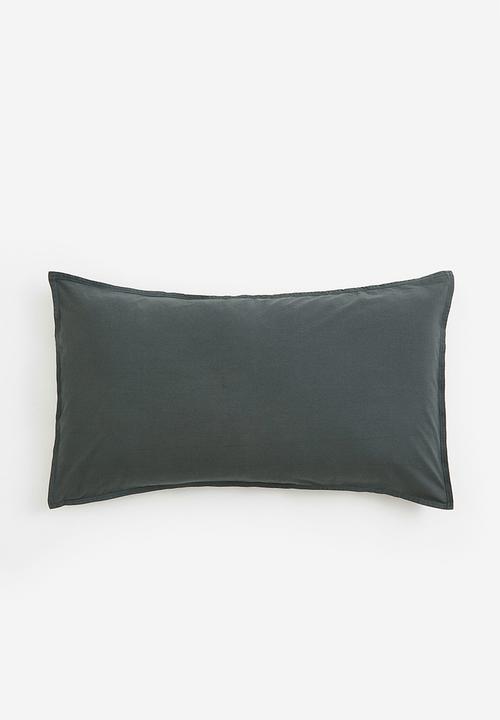 Cotton pillowcase - dark grey