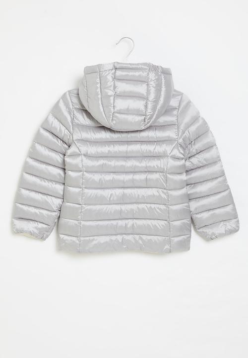 MINOTI - Girls basic puffer jacket - silver