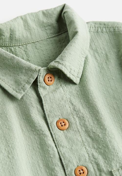 H&M - 2-piece seersucker set - light green