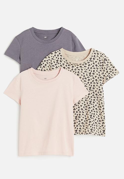 H&M - 3-pack cotton tops - multi
