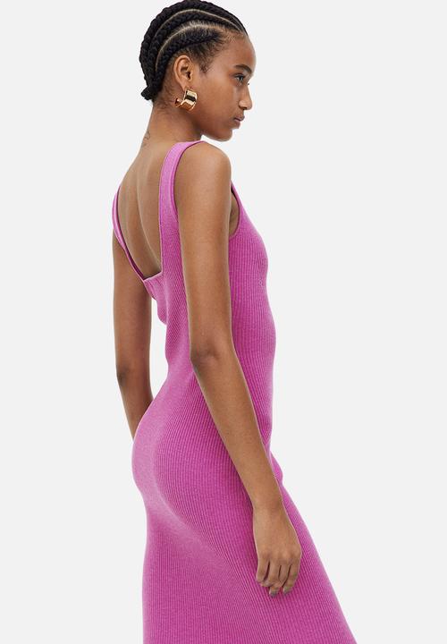H&M - Rib-knit dress - cerise
